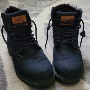 LEVI'S Denim Boots Comfort Insole Blue